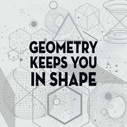 Geometry Keeps You In Shape Light Pattern by Color Me Happy