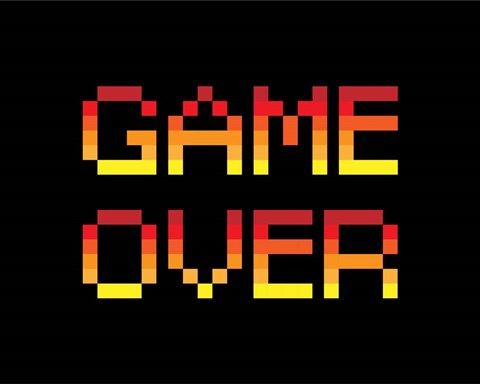 Game Over  - Red by Color Me Happy