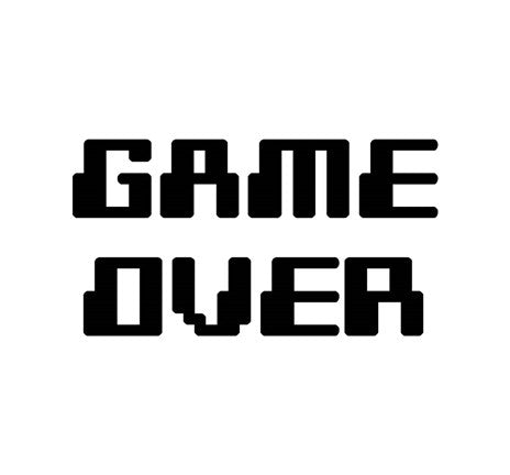 Game Over  - White by Color Me Happy