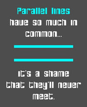 Math Joke  - Gray and Cyan by Color Me Happy