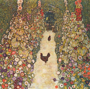 Garden Path with Chickens, 1916 by Gustav Klimt