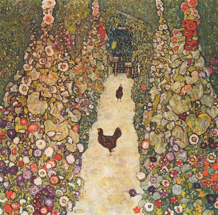 Garden Path with Chickens, 1916 by Gustav Klimt