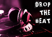Drop The Beat  - Magenta and Red by Color Me Happy