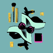 Fashion Acessories Square Layout Blue by Color Me Happy