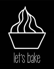 Let's Bake - Dessert V Black by Color Me Happy