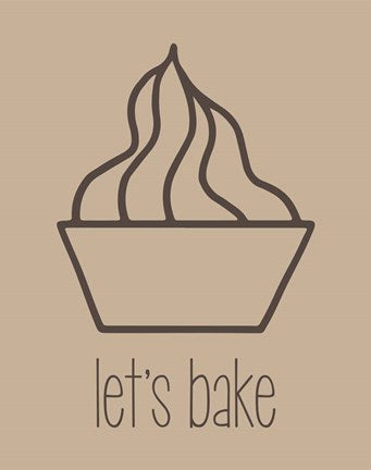 Let's Bake - Dessert V Brown by Color Me Happy