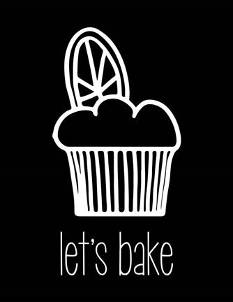Let's Bake - Dessert IV Black by Color Me Happy