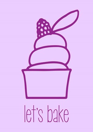 Let's Bake - Dessert III Purple by Color Me Happy