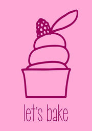 Let's Bake - Dessert III Pink by Color Me Happy
