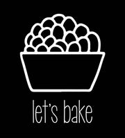 Let's Bake - Dessert II Black by Color Me Happy