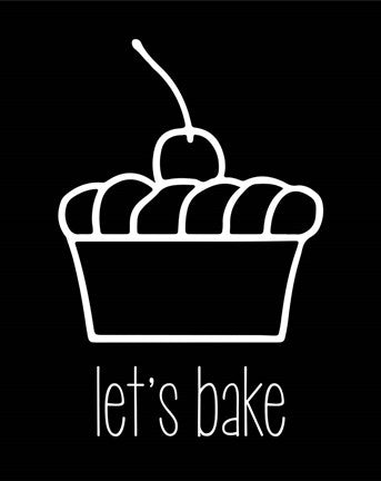 Let's Bake - Dessert I Black by Color Me Happy