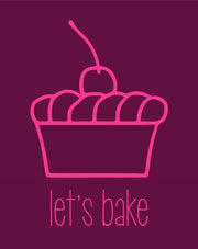 Let's Bake - Dessert I Magenta by Color Me Happy
