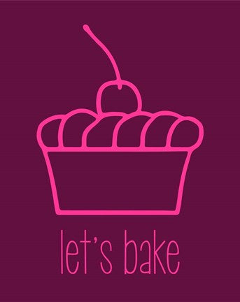 Let's Bake - Dessert I Magenta by Color Me Happy