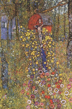 Farmers Garden with Crucifix by Gustav Klimt