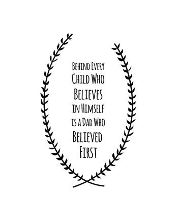 Dad Believed First - Son by Color Me Happy