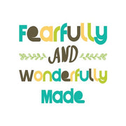 Fearfully and Wonderfully Made - Blue and Brown by Color Me Happy