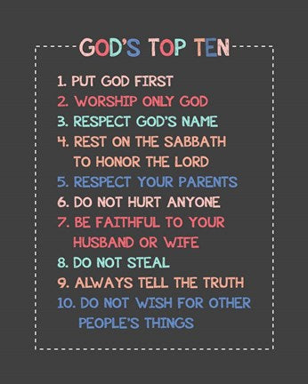 God's Top Ten Stitch Border - Pink by Inspire Me