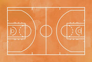 Basketball Court Orange Paint Background by Sports Mania