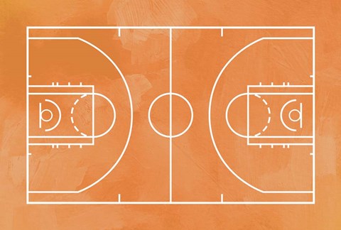 Basketball Court Orange Paint Background by Sports Mania