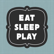 Eat Sleep Play Football - Blue Part II by Sports Mania