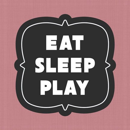 Eat Sleep Play Football - Pink Part II by Sports Mania