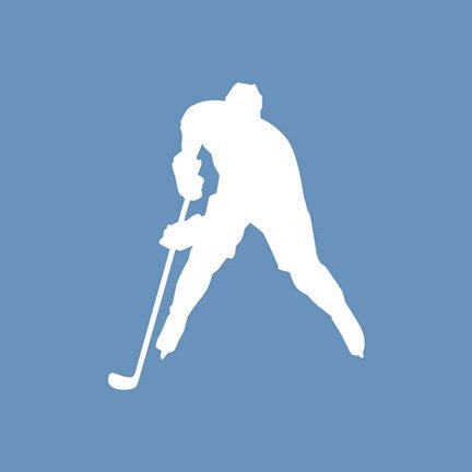 Hockey Player Silhouette - Part III by Sports Mania