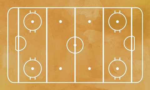 Ice Hockey Rink Yellow Paint by Sports Mania