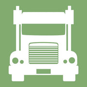 Front View Trucks Set II - Green by Color Me Happy