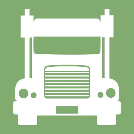 Front View Trucks Set II - Green by Color Me Happy