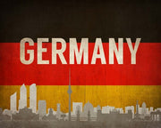 Berlin, Germany - Flags and Skyline by Take Me Away