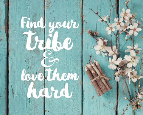 Find Your Tribe - Flowers and Pencils by Color Me Happy