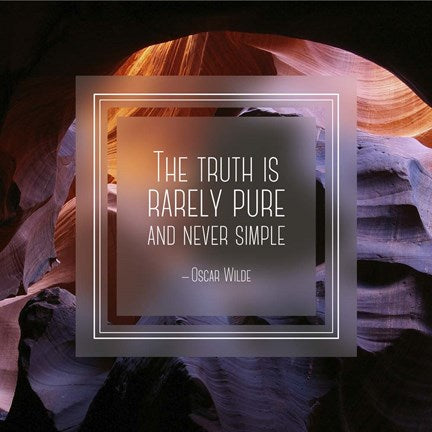 The Truth is Rarely Pure - Canyon by Quote Master