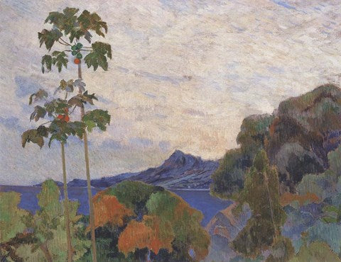 Martinique Landscape (detail) by Paul Gauguin