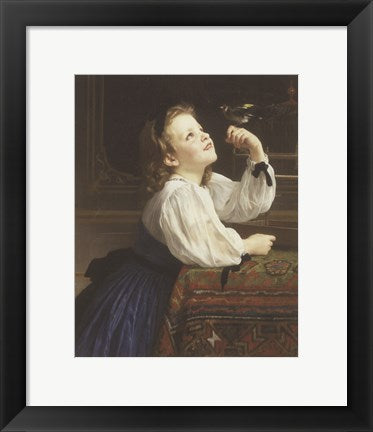 L'Oiseau Cheri, 1867 by William Adolphe Bouguereau
