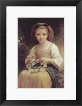 Child Braiding a Crown by William Adolphe Bouguereau