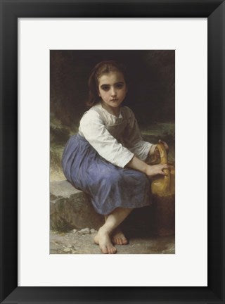 Young Girl with a Pitcher; Jeune Fille a La Cruche, 1885 by William Adolphe Bouguereau