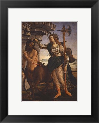 Pallas Athena and the Centaur, 1482 by Sandro Botticelli