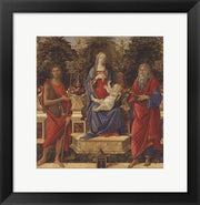Enthroned Madonna with Child and Saints by Sandro Botticelli