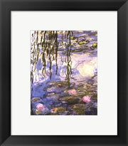 Waterlilies (pink flowers) by Claude Monet