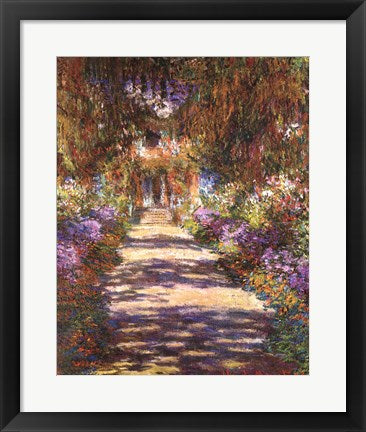 Jardin a Giverny by Claude Monet
