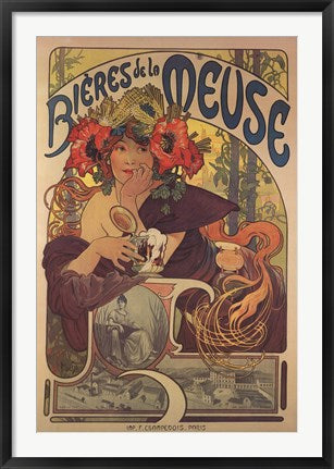 Bieres de la Meuse by Alphonse Mucha