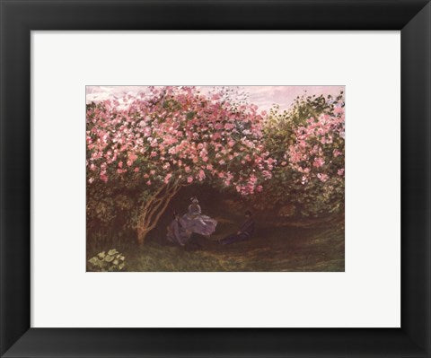 Resting under the Lilacs by Claude Monet