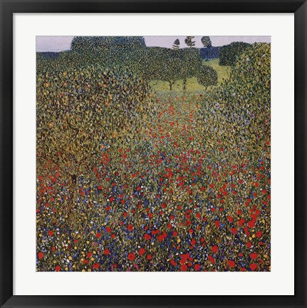 Field of Poppies, c.1907 by Gustav Klimt