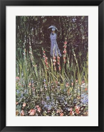 Madame Monet in Her Garden at Giverny by Claude Monet