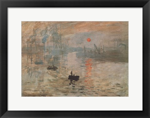 Impression, Sunrise, c.1872 (green) by Claude Monet