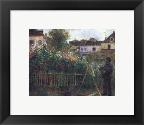Monet Painting in his Garden at Argenteuil, c.1873 by Pierre-Auguste Renoir