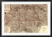 Plan de la Ville de Paris, 1715 by Nicolas De Fer