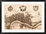 Plan of the City of London, 1720 by John Stow