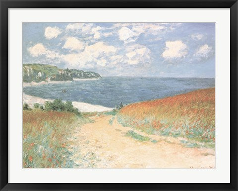 Chemin Dans Les Bles A Pourville by Claude Monet
