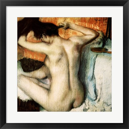 Woman Combing her Hair by Edgar Degas